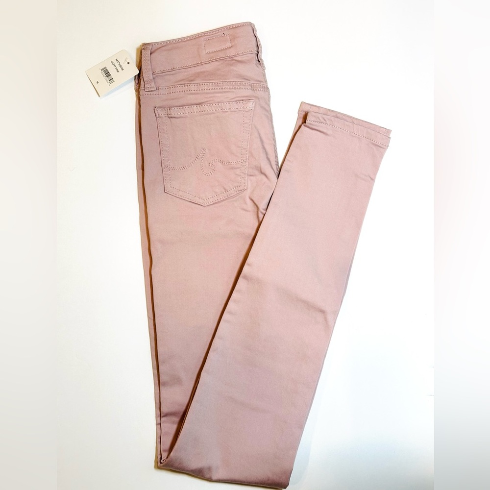 AG Adriano Goldschmied Twiggy Luxe Girls Jeans Size 16 Pink Super Skinny - Picture 5 of 8